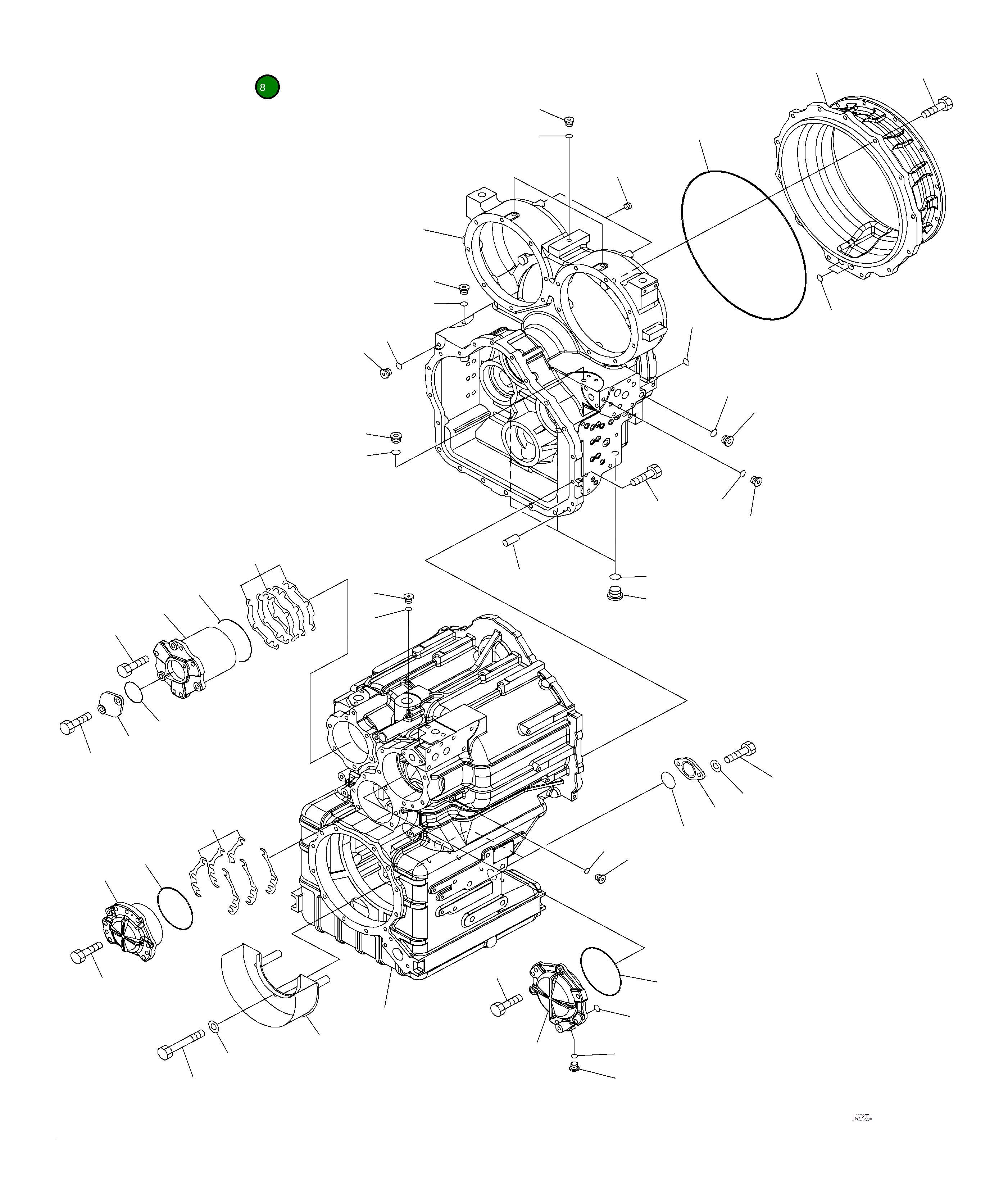 Кольцо уплотнительное (O-Ring) 07000-75475  Komatsu