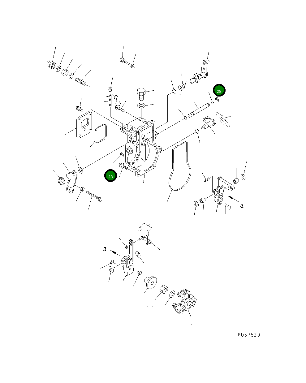 Кольцо YM22272-000060 Komatsu