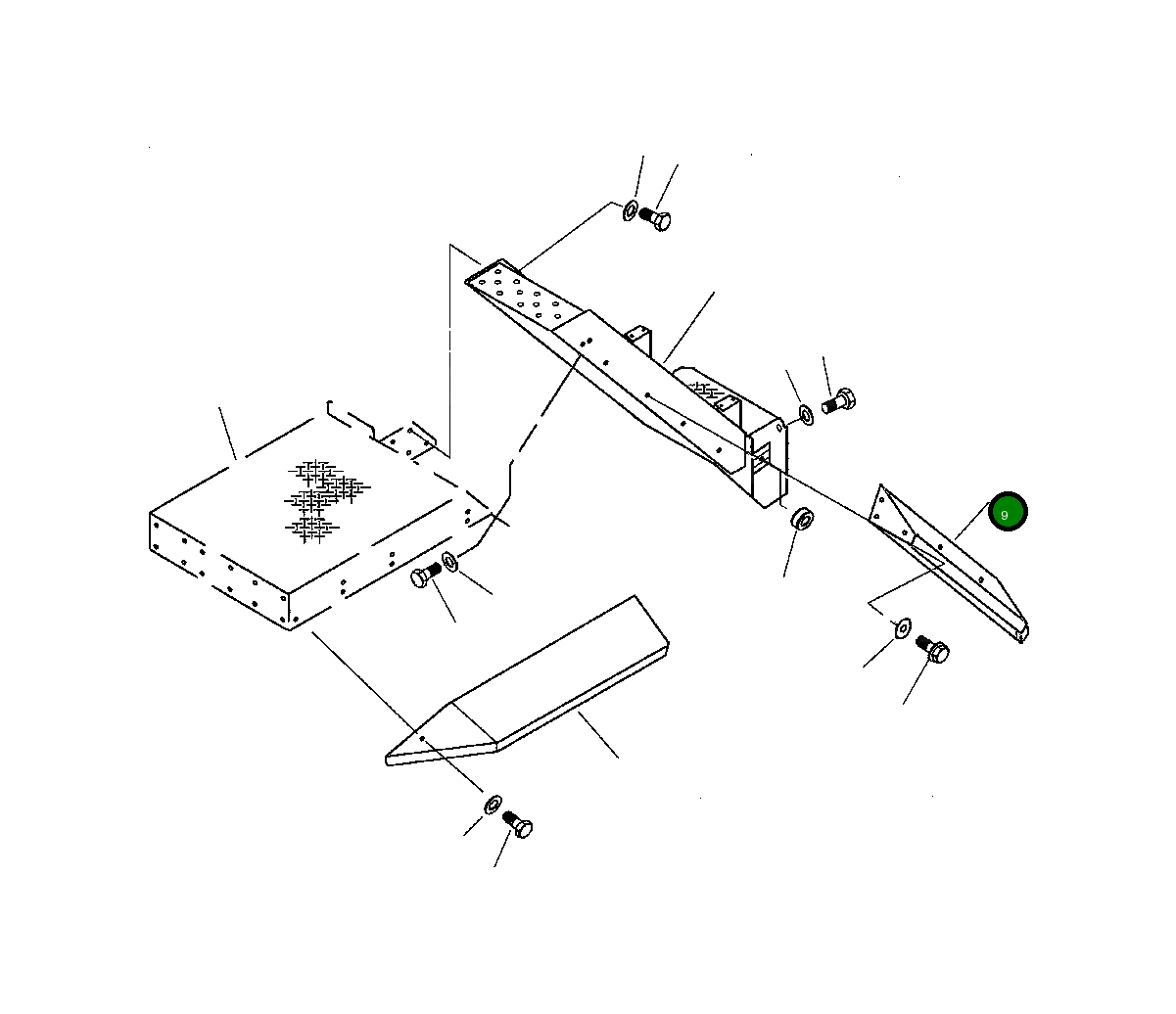Крышка 428-54-24211  Komatsu