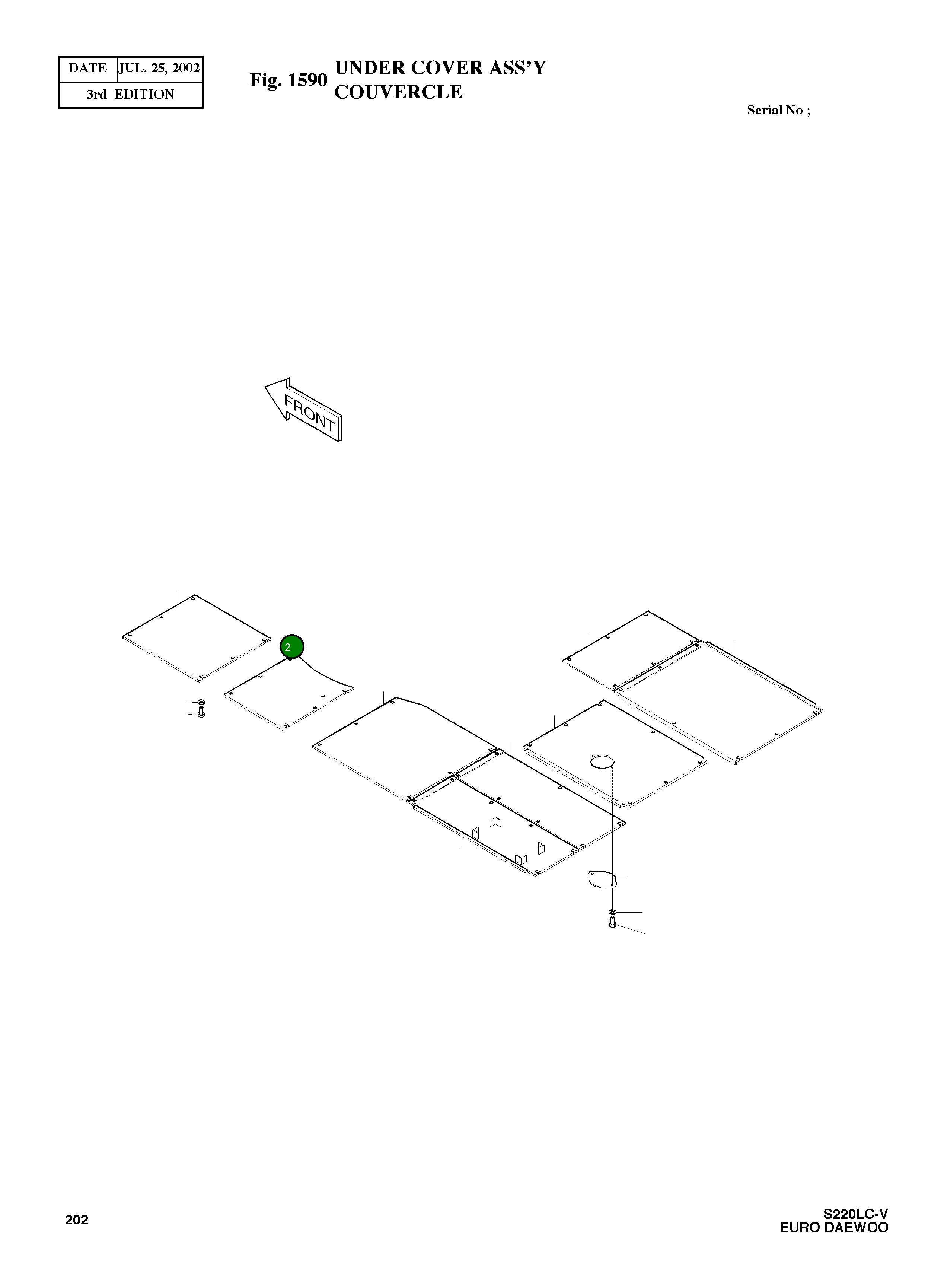 Крышка 2621-3442A Komatsu
