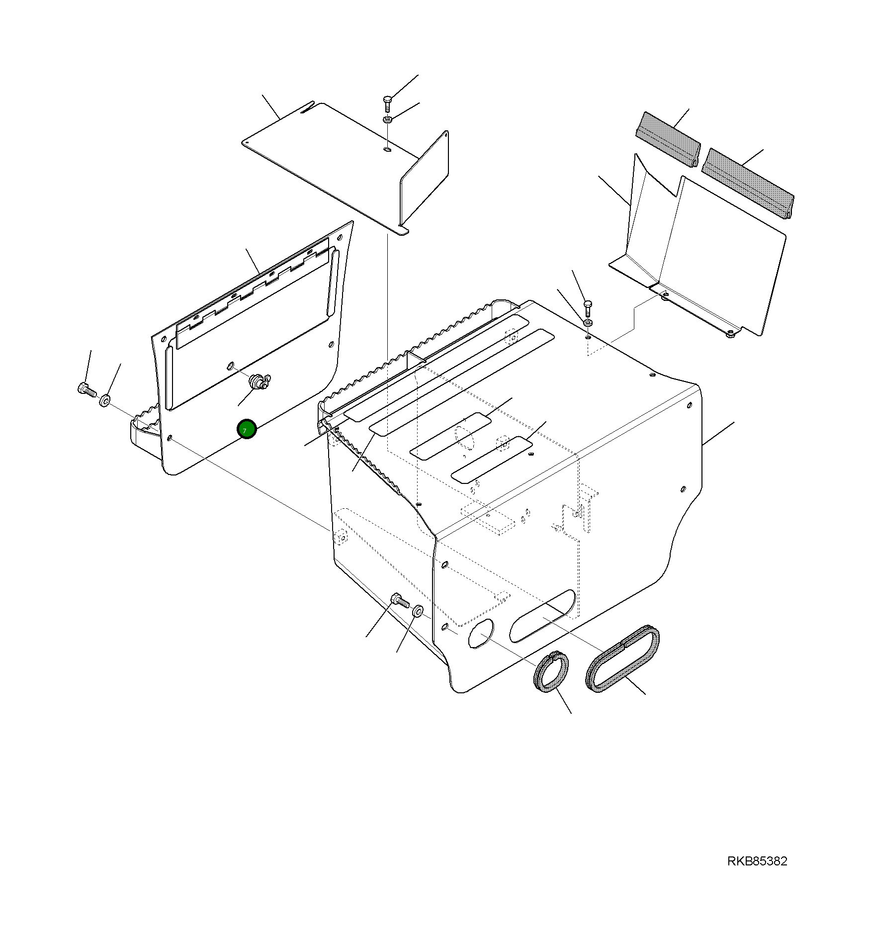 Крышка 42N-56-17230 Komatsu