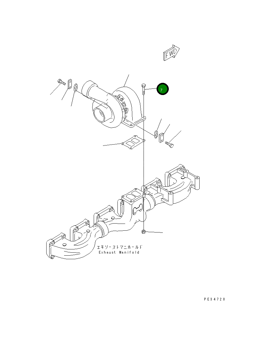 Болт 6162-13-9440 Komatsu