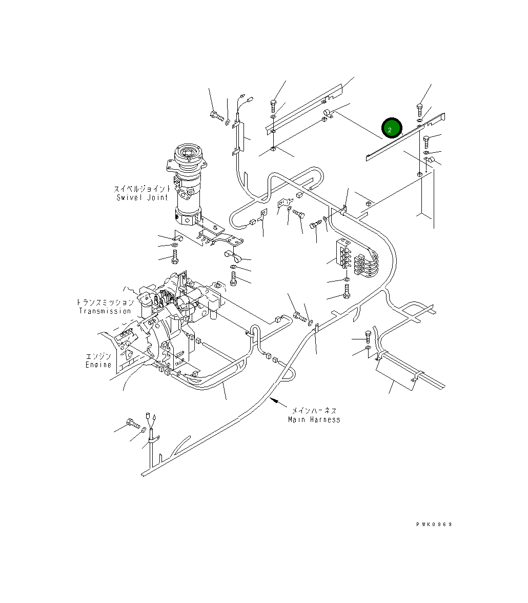 Крышка 21J-06-11610 Komatsu