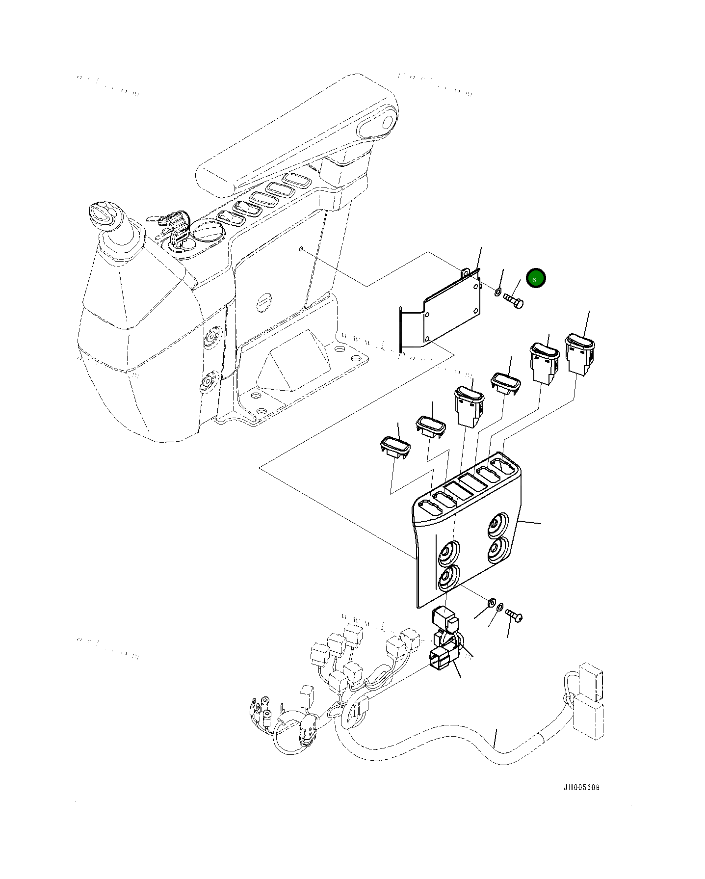 Болт 01010D0612  Komatsu