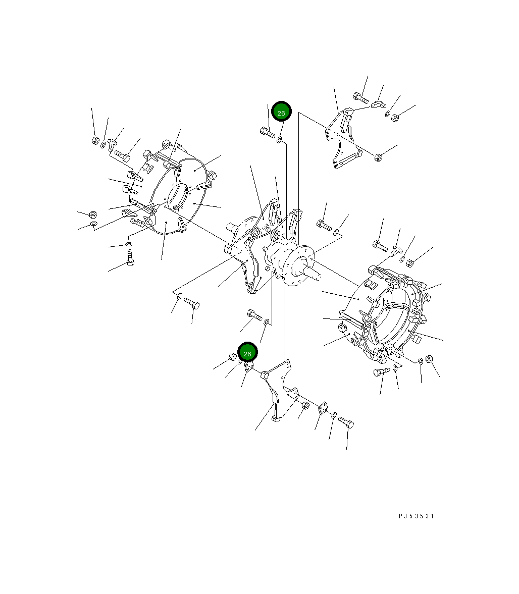 Болт 01010-53085 Komatsu