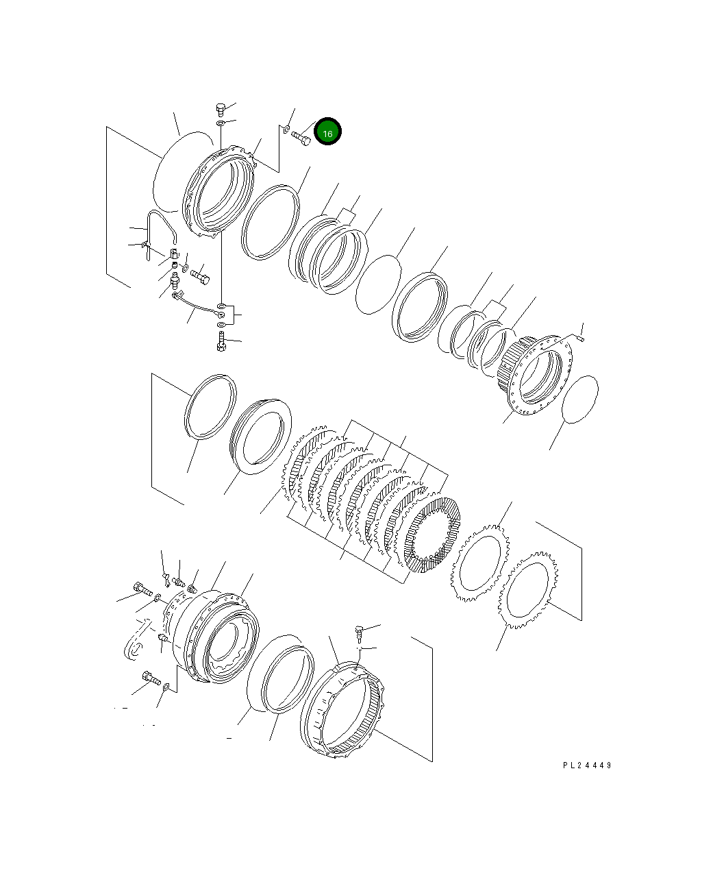 Болт 01010-81445 Komatsu