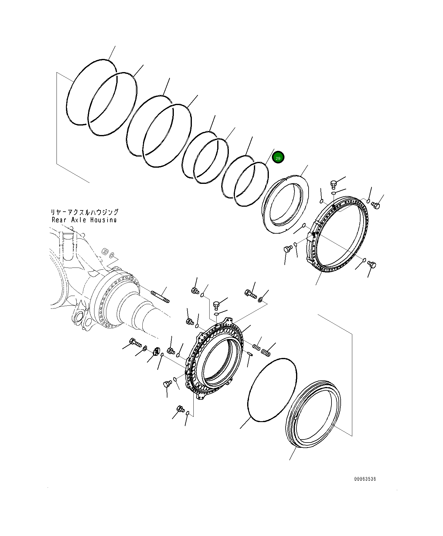 Кольцо 561-33-71550 Komatsu