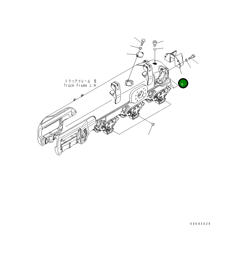 Крышка 17A-30-48950 Komatsu