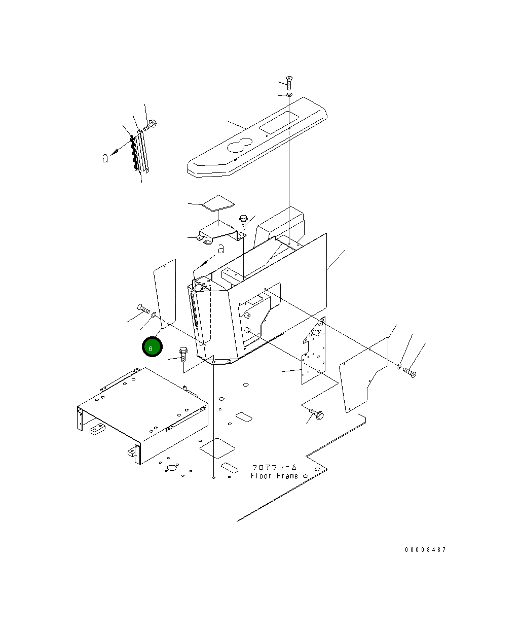 Крышка 42C-54-12930 Komatsu