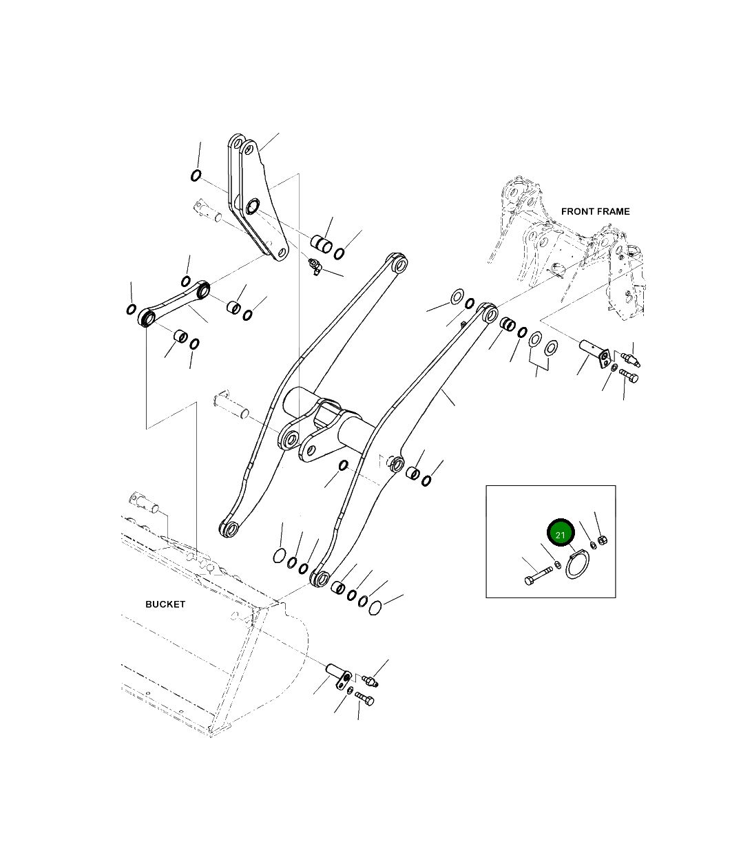 Кольцо уплотнительное (O-Ring) 883 796 C1 Komatsu