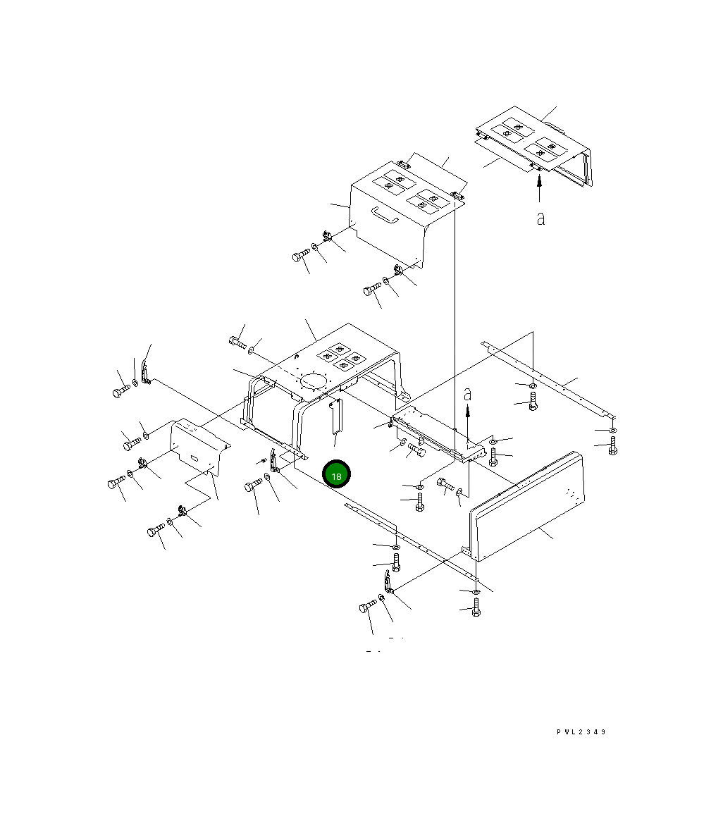 Крышка 209-54-79480 Komatsu