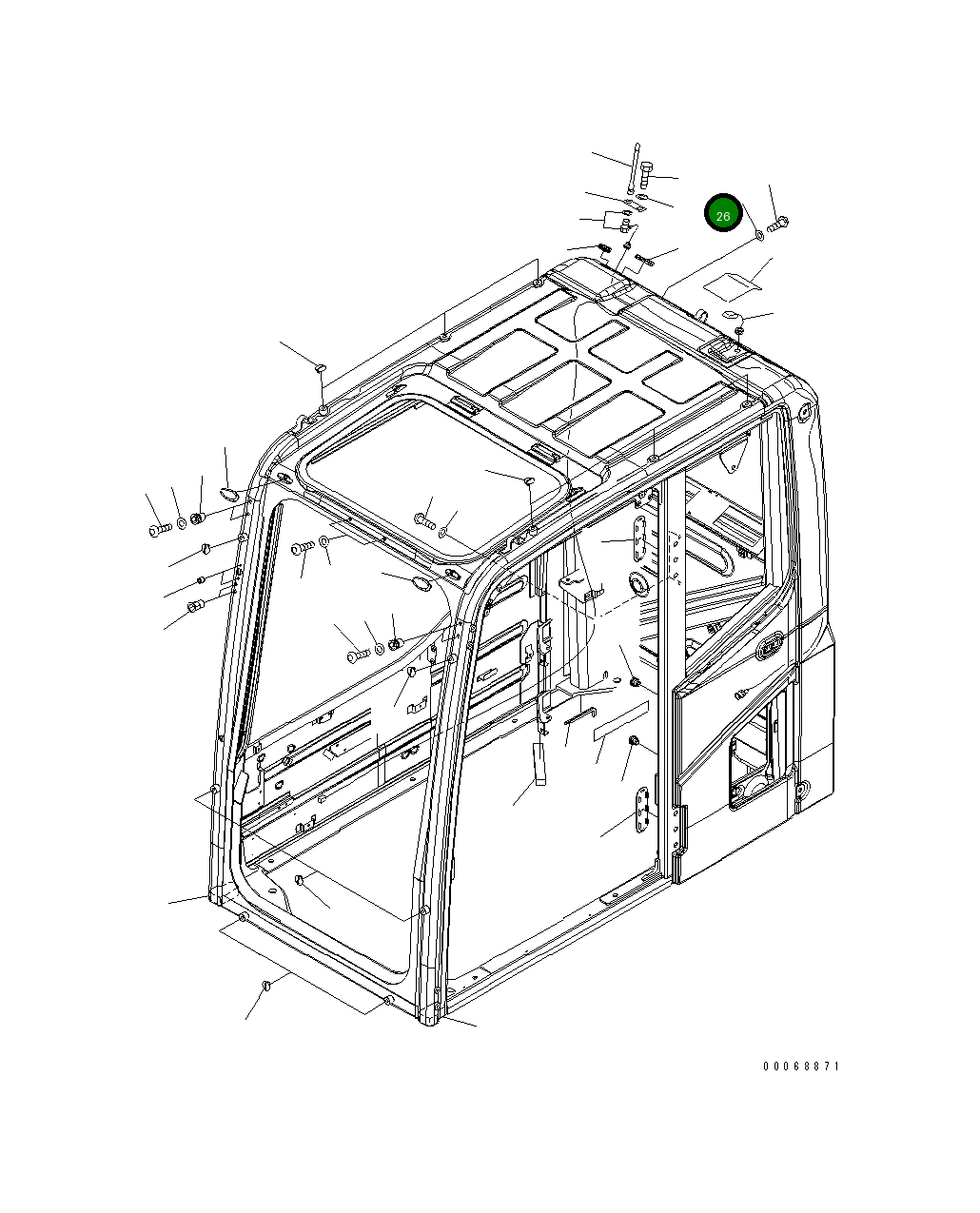 Болт 01010-D1220 Komatsu