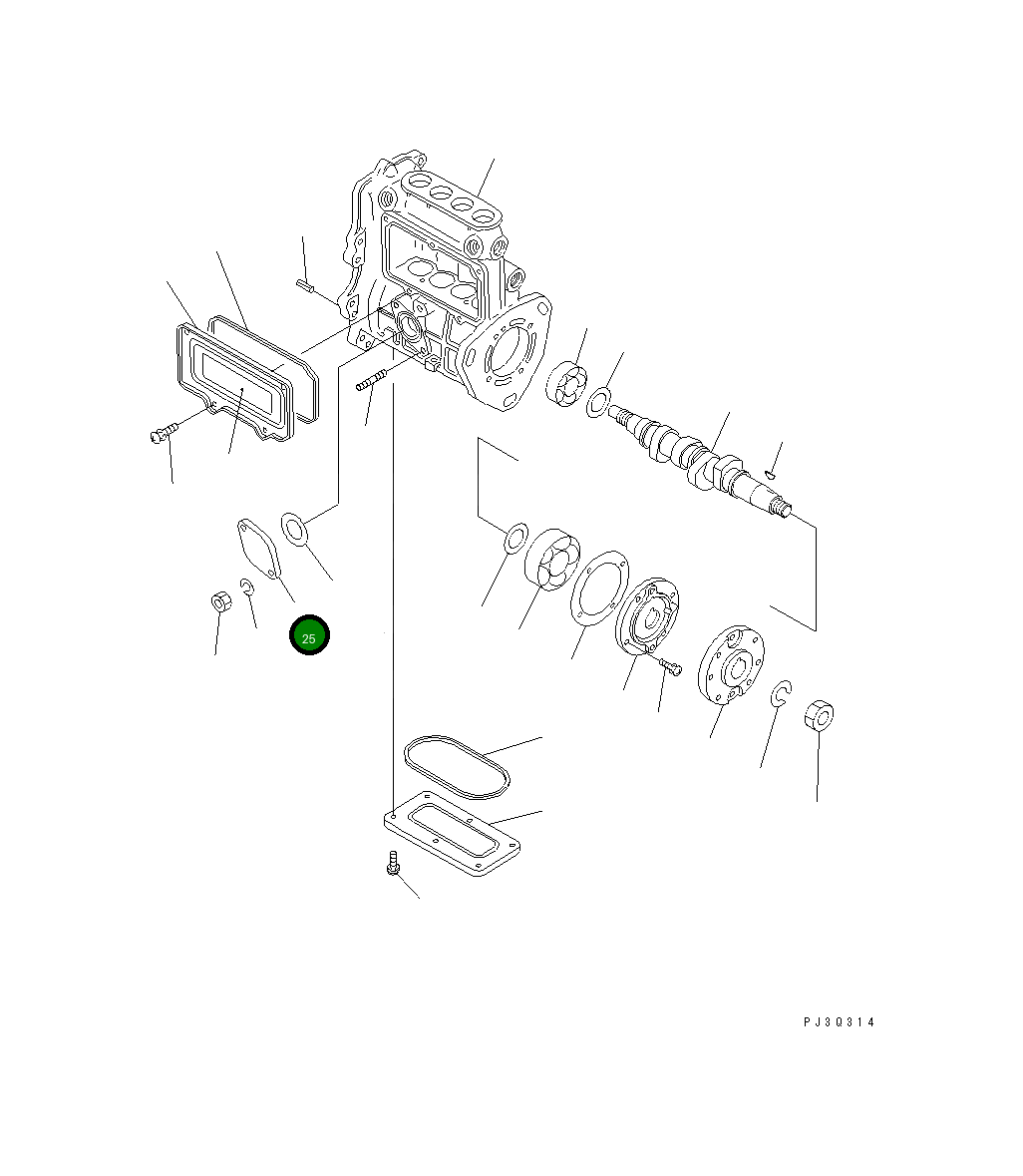 Крышка 451-854 Komatsu