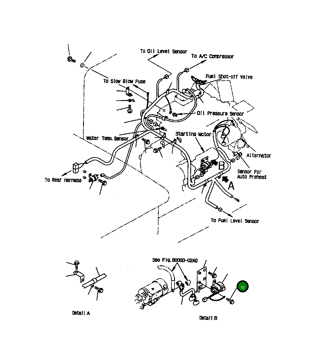 Болт 224 70 R1 Komatsu