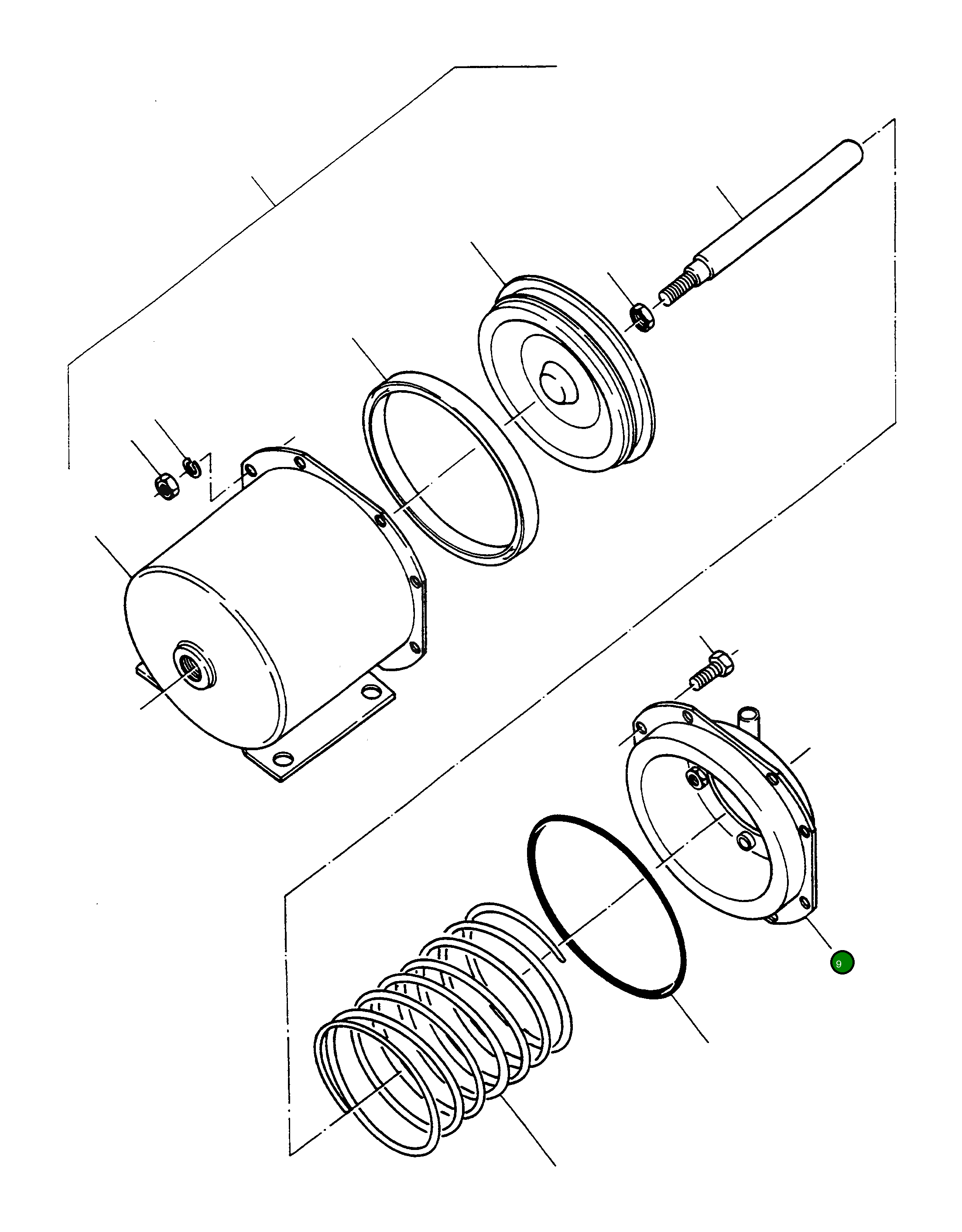 Крышка 3074329M1 Komatsu