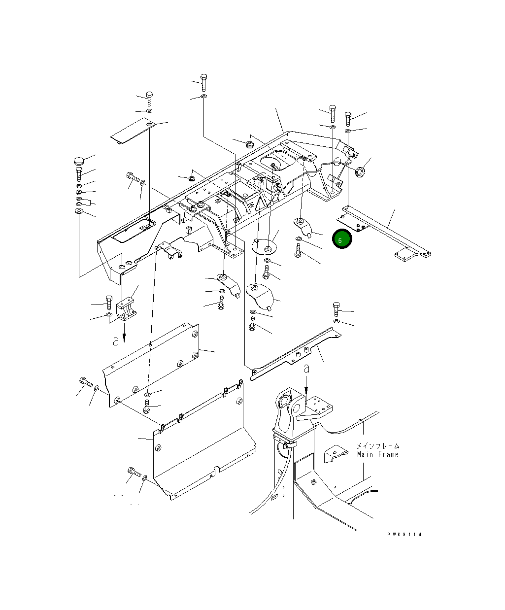 Крышка 134-54-63141 Komatsu