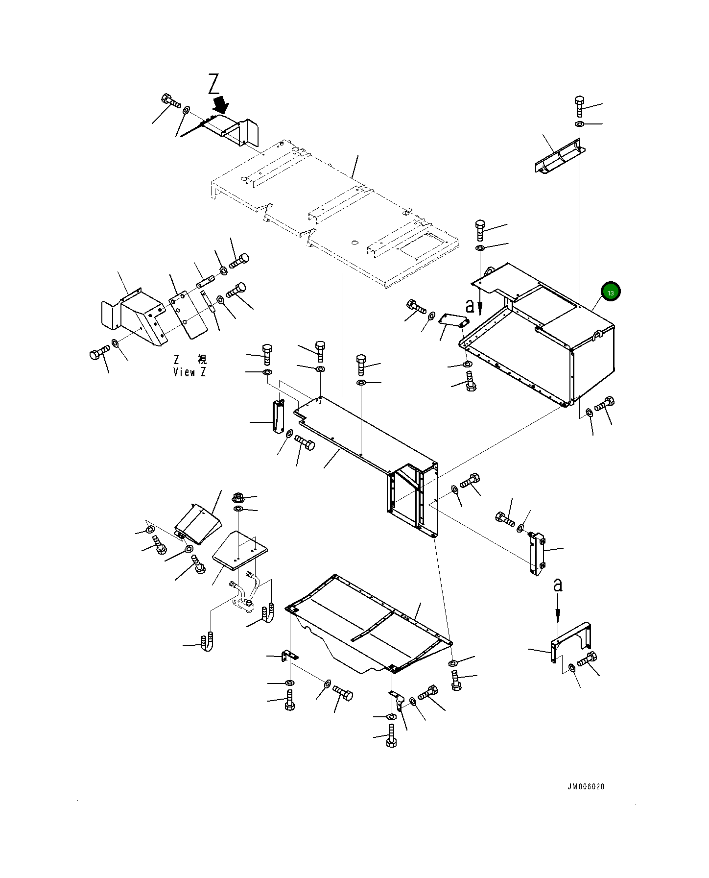 Крышка 561-84-84552 Komatsu