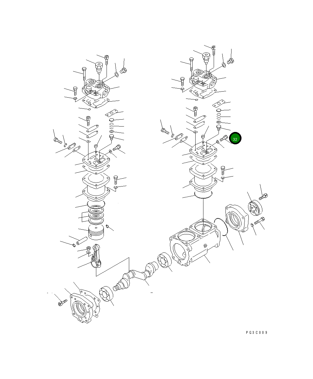 Болт DK487088-1100  Komatsu