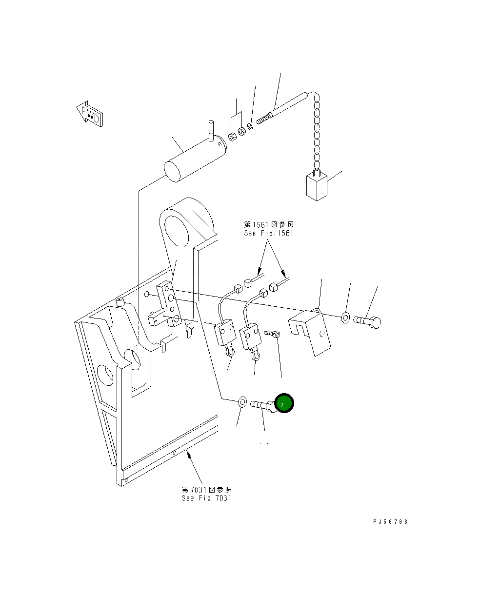 Болт 01252-50535 Komatsu