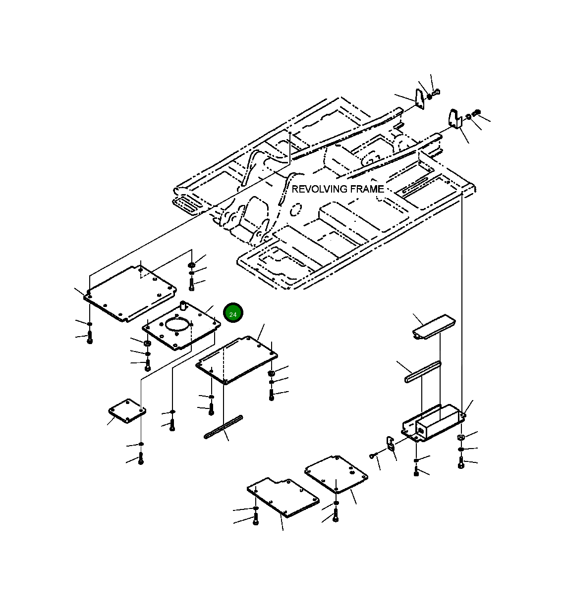 Крышка 206-54-A1260  Komatsu