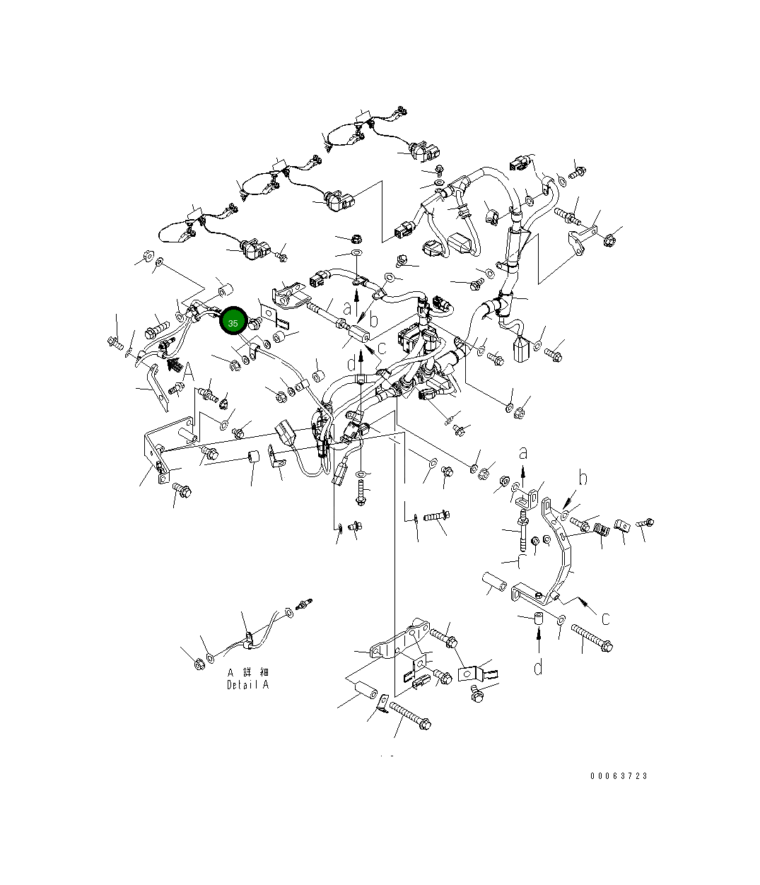 Болт 6216-54-7320 Komatsu