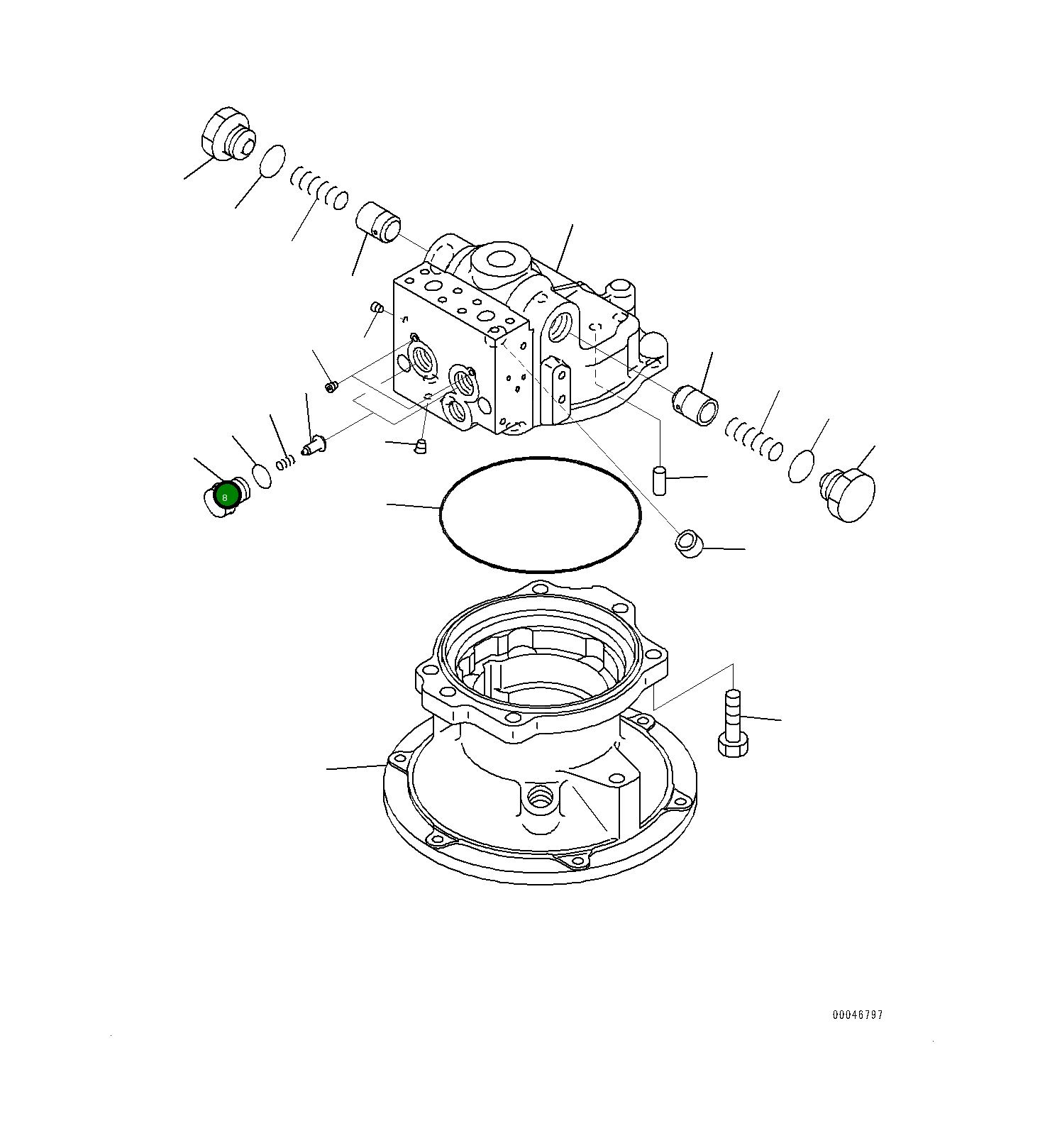 Кольцо уплотнительное (O-Ring) 07000B2020 Komatsu