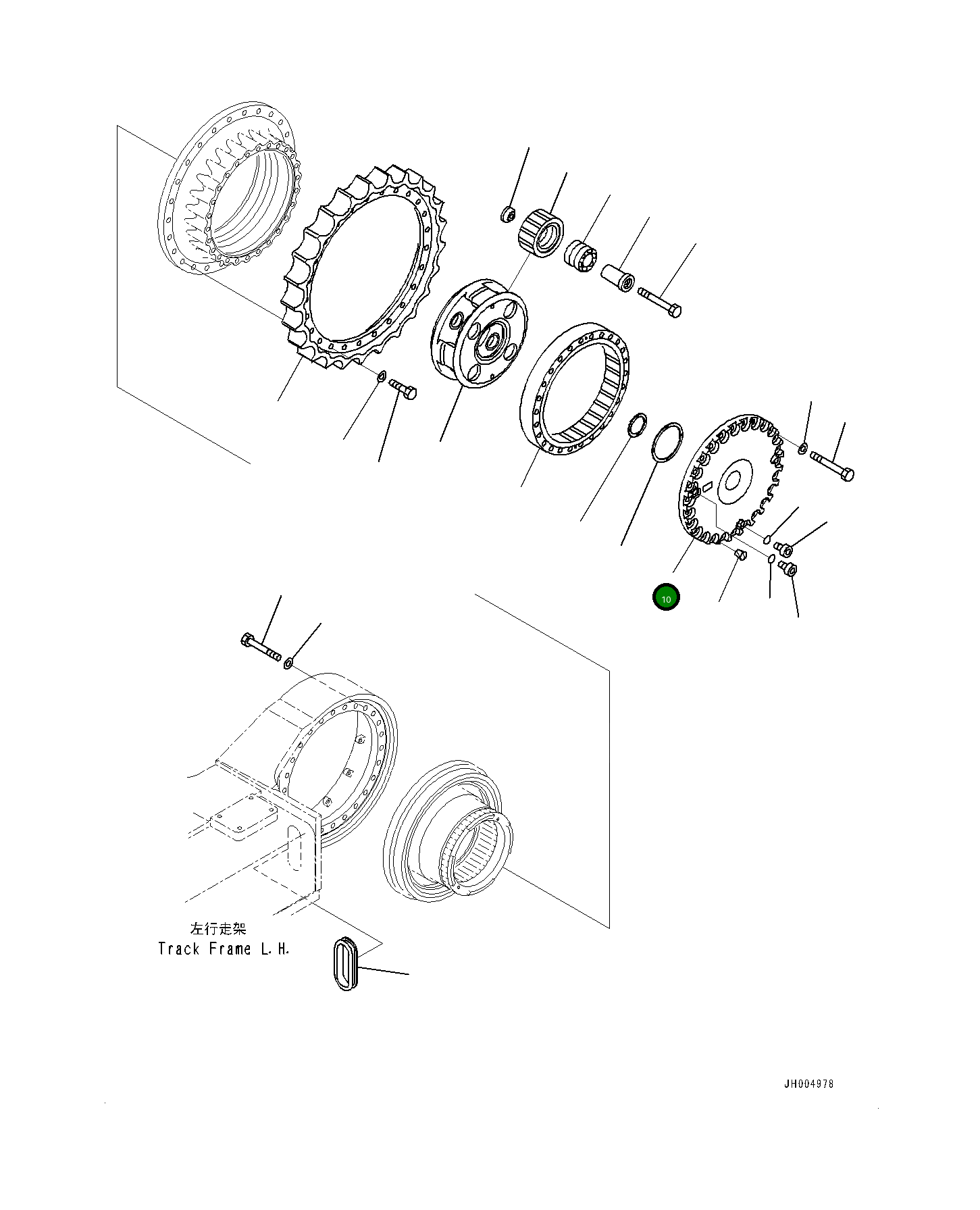 Крышка 21M-27-31160 Komatsu