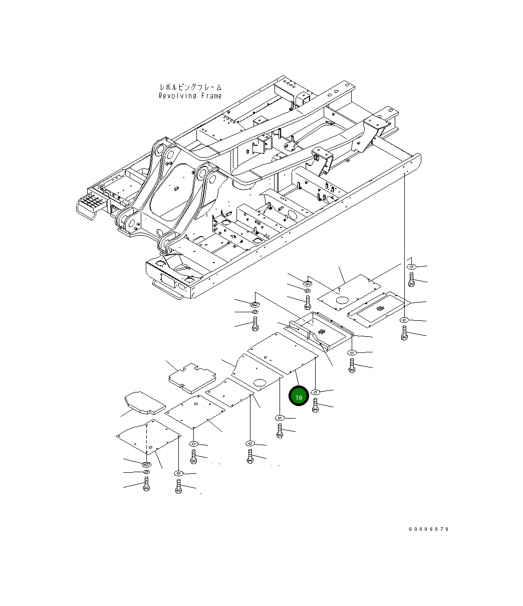 Крышка 209-54-77762  Komatsu