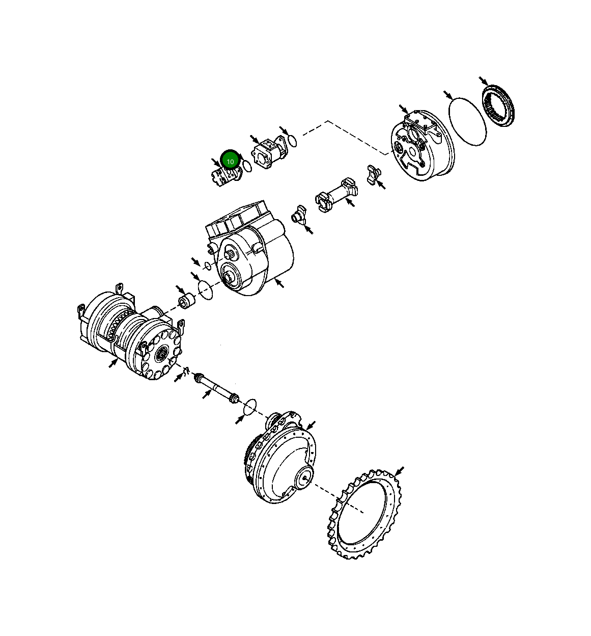 Кольцо уплотнительное (O-Ring) 28 063 R1  Komatsu