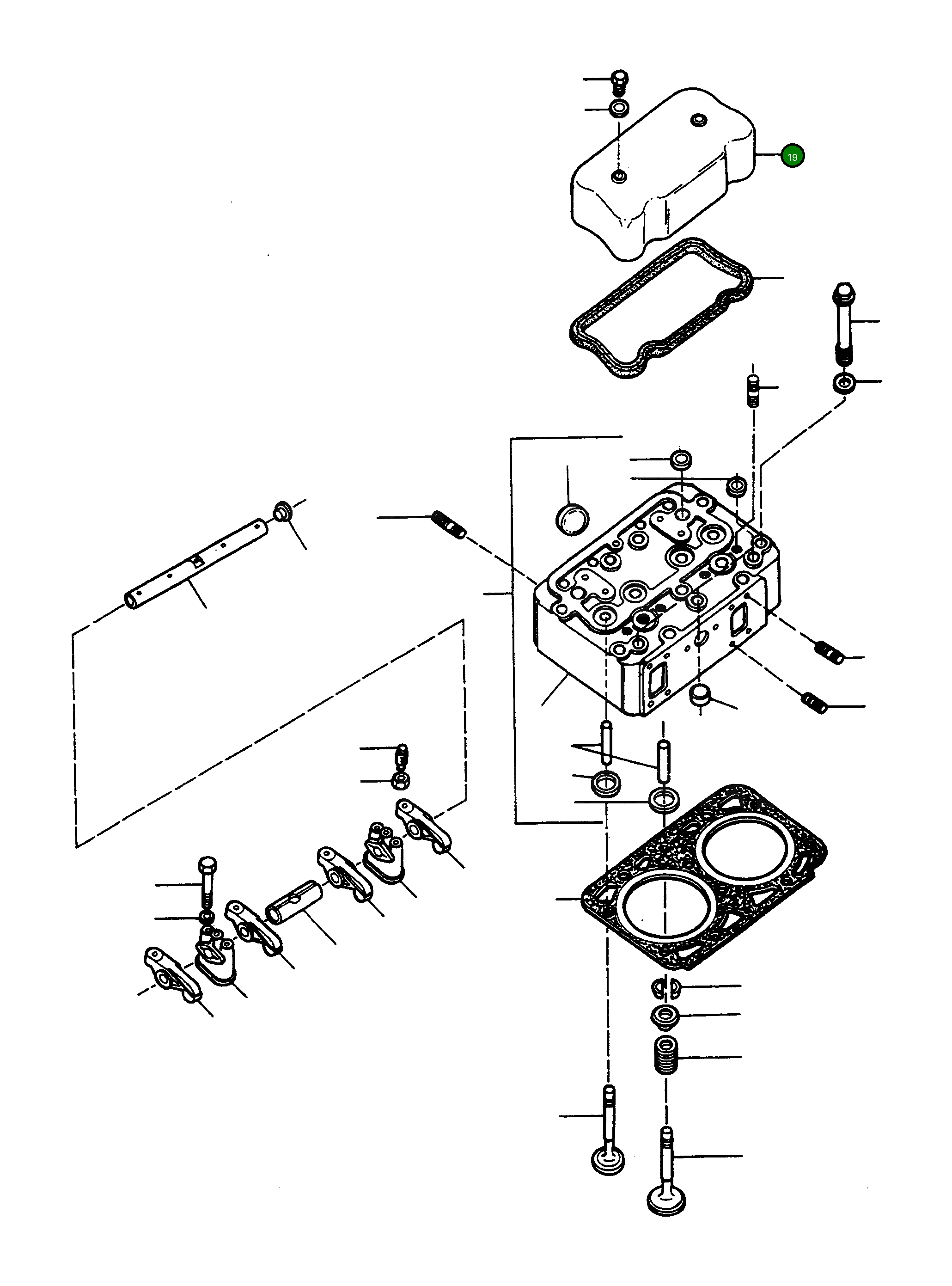 Крышка 2871039M1  Komatsu