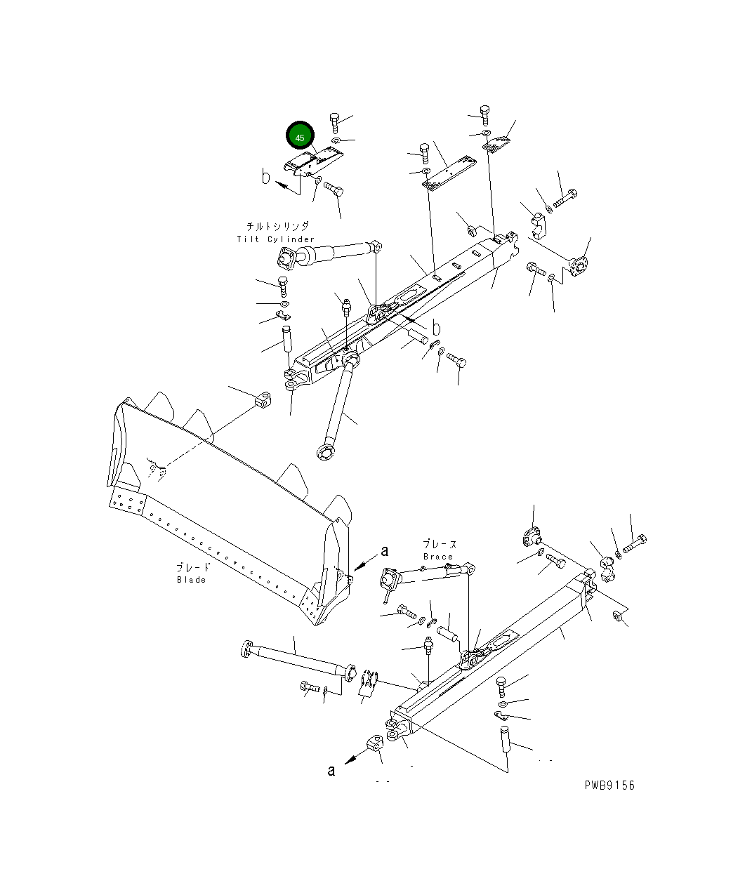 Крышка 17A-71-21521  Komatsu