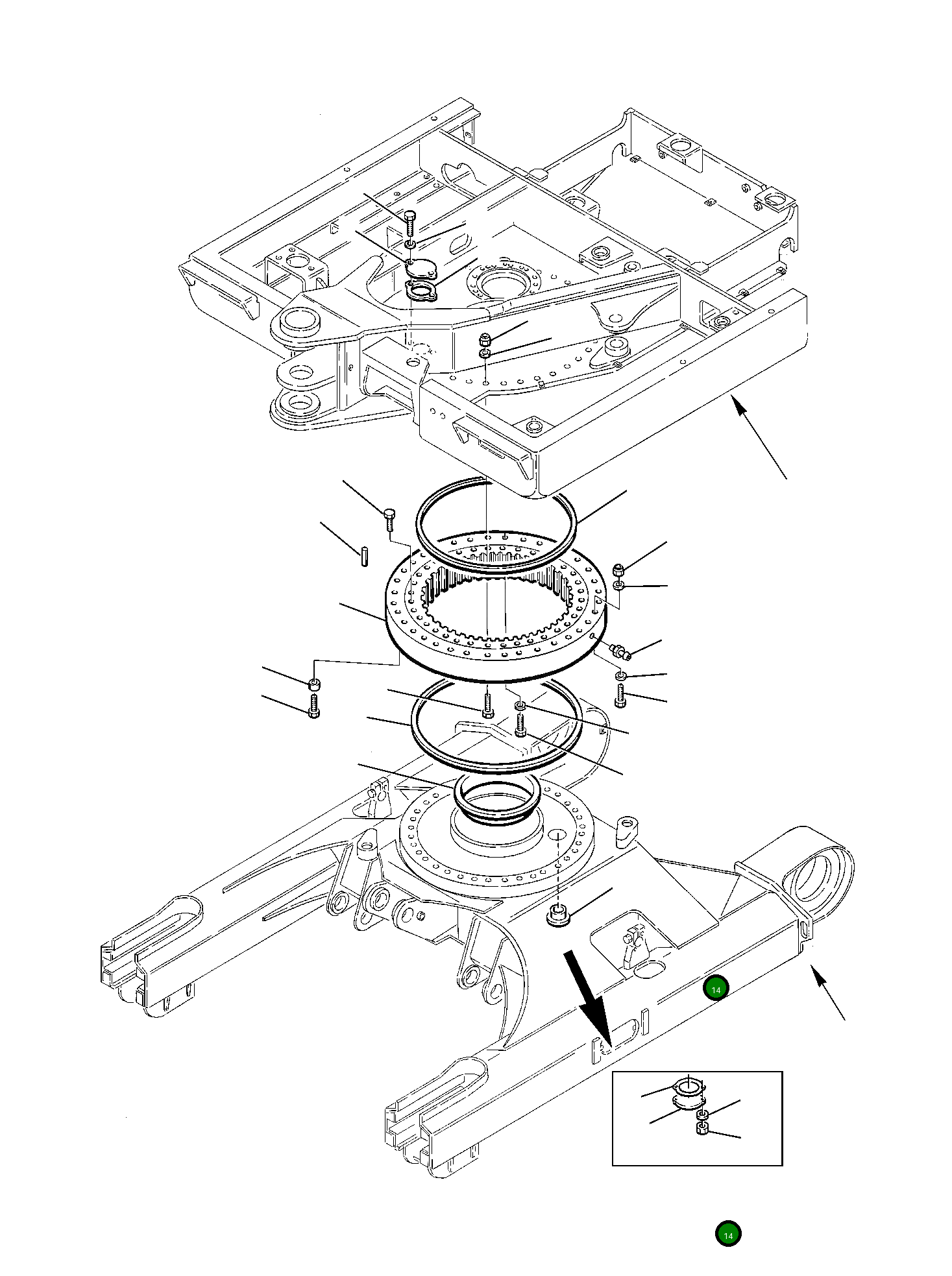 Крышка 22E-25-11120  Komatsu