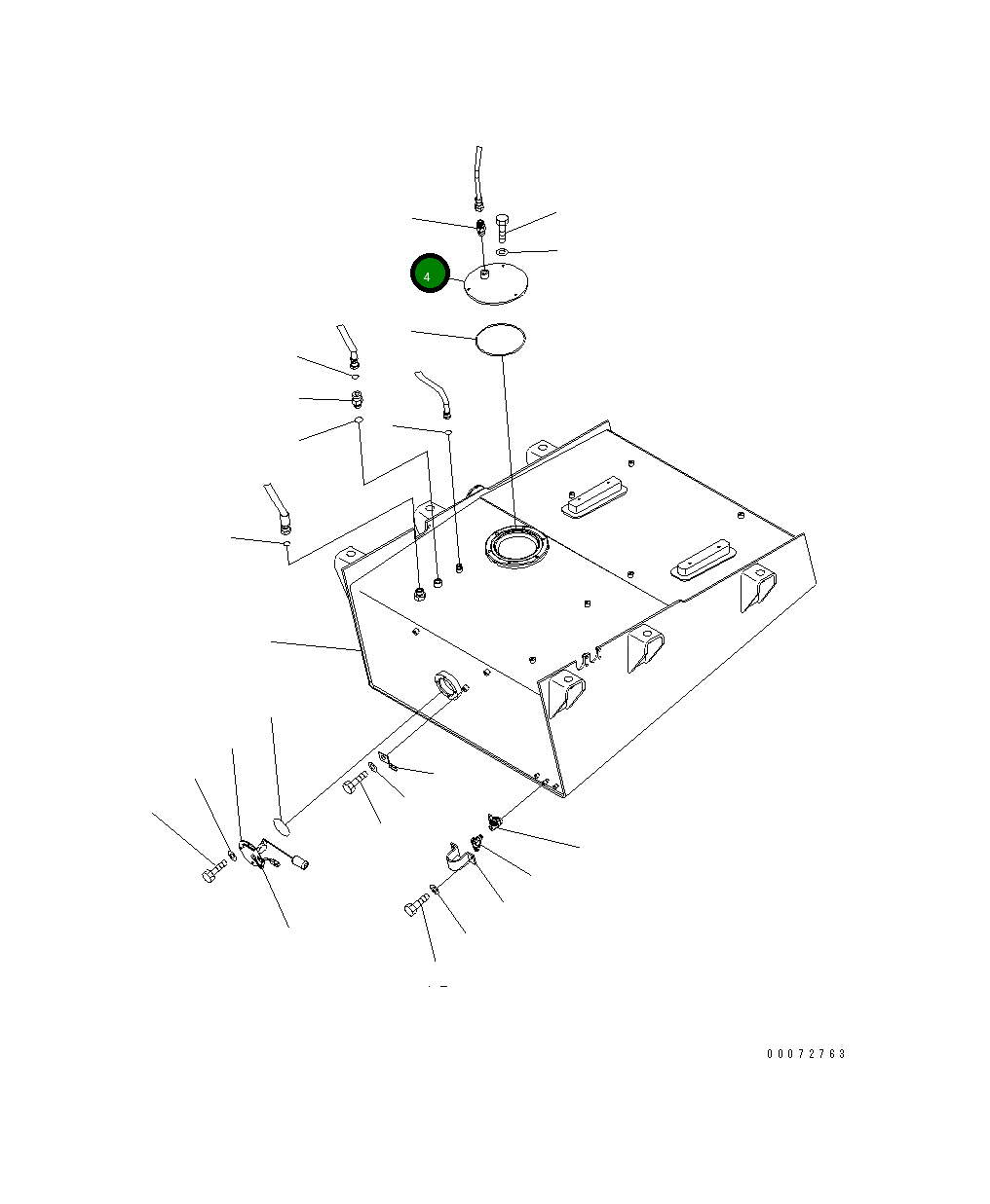 Крышка 426-04-31190 Komatsu