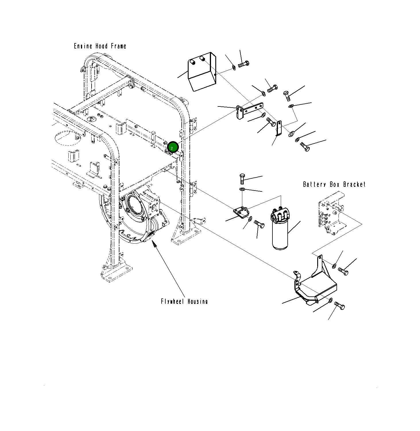 Крышка 23H-16-11130 Komatsu