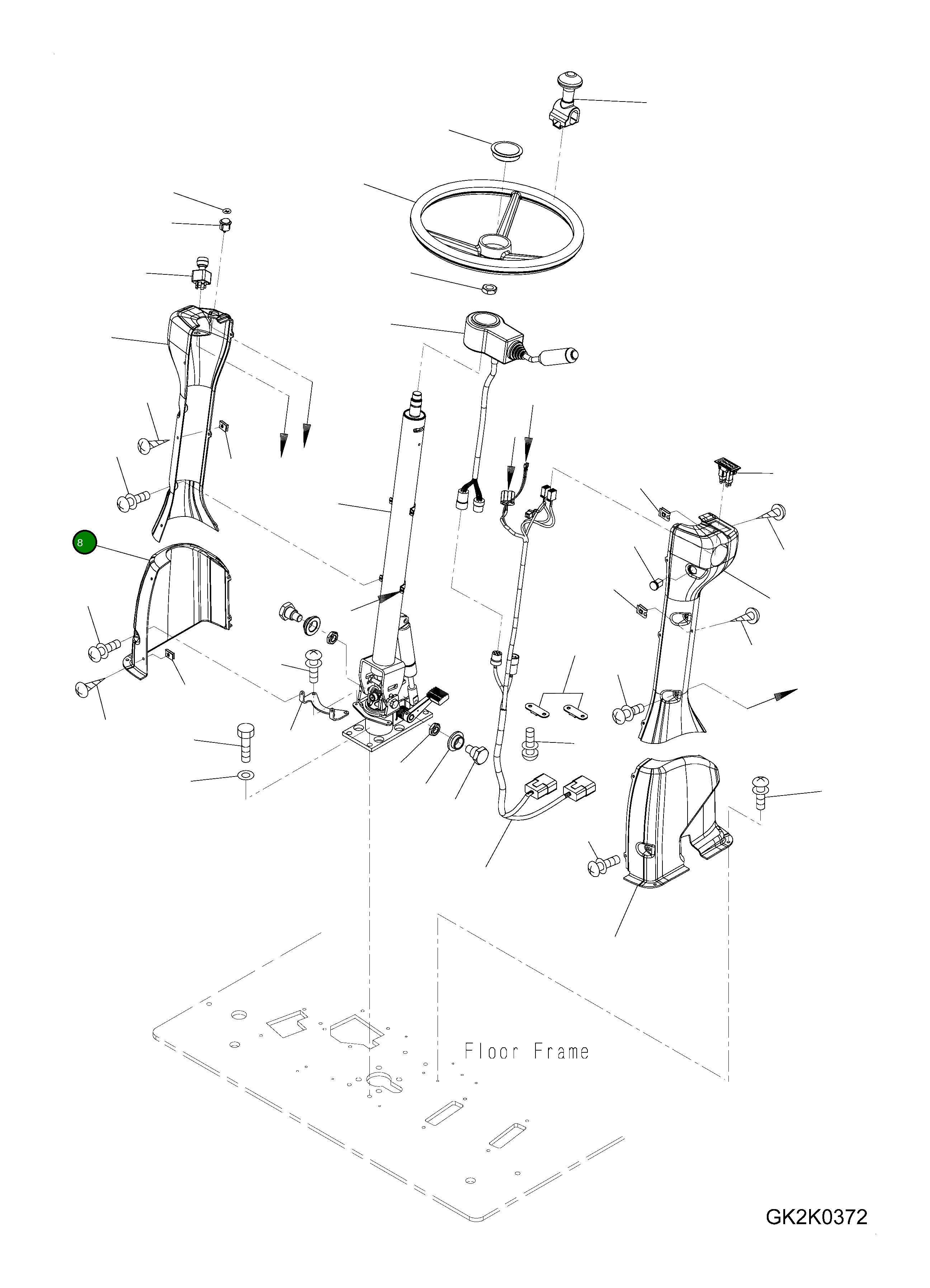 Крышка 20J-40-11140  Komatsu