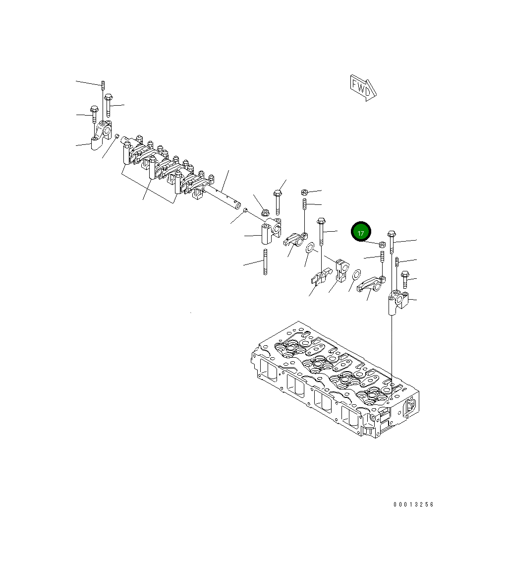 Болт YM129907-11950  Komatsu