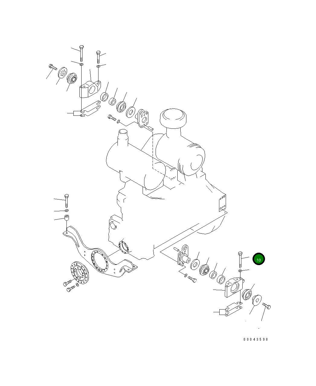 Болт 01011-82065 Komatsu