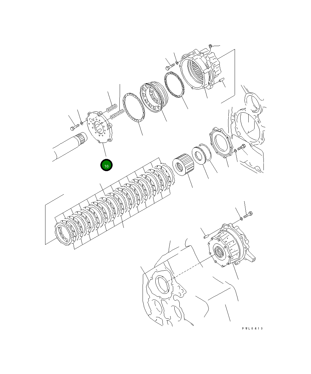 Крышка 176-76-64220 Komatsu