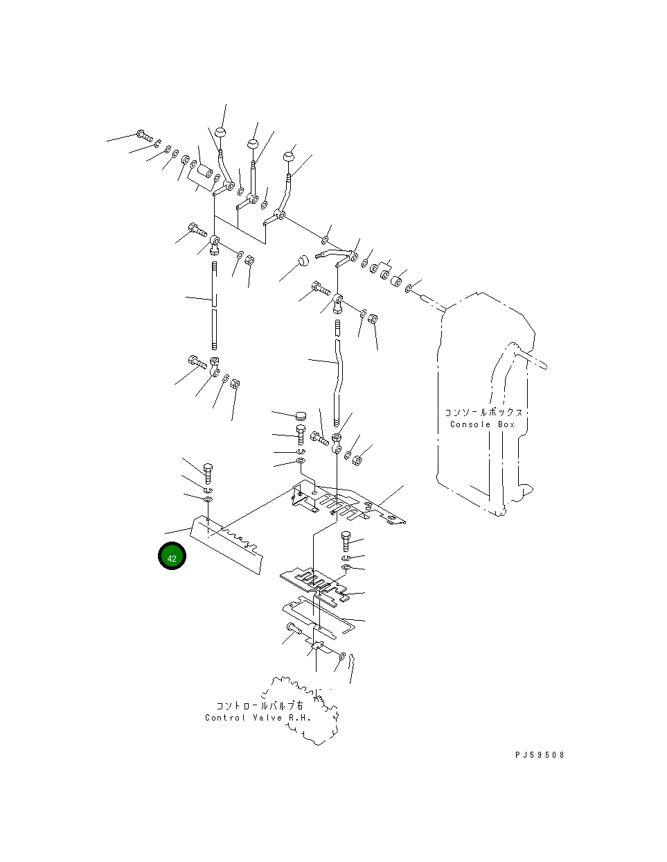 Крышка 23B-43-13180 Komatsu