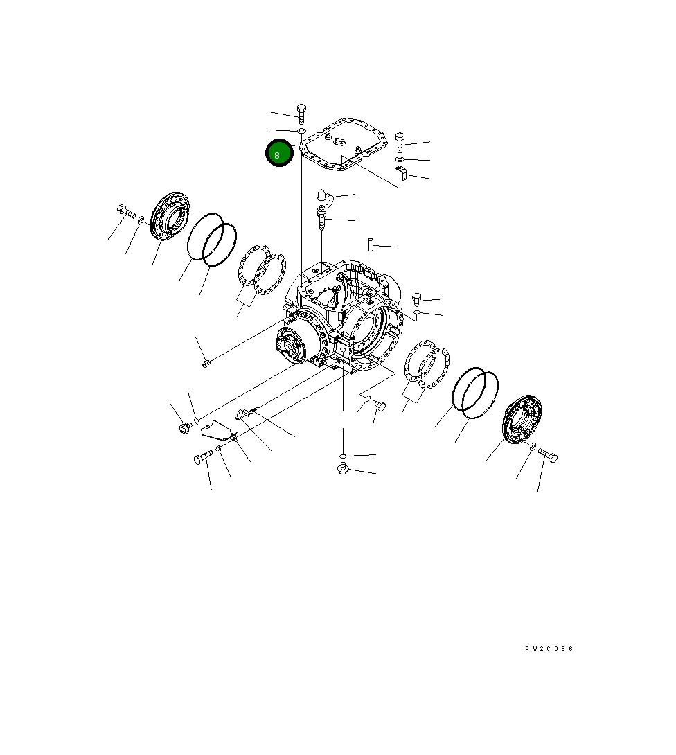 Крышка 421-23-33151 Komatsu