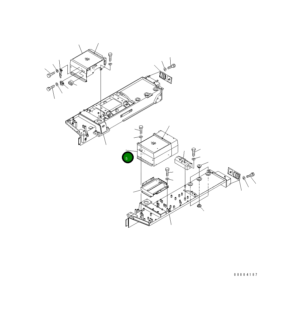 Крышка 198-54-61750 Komatsu