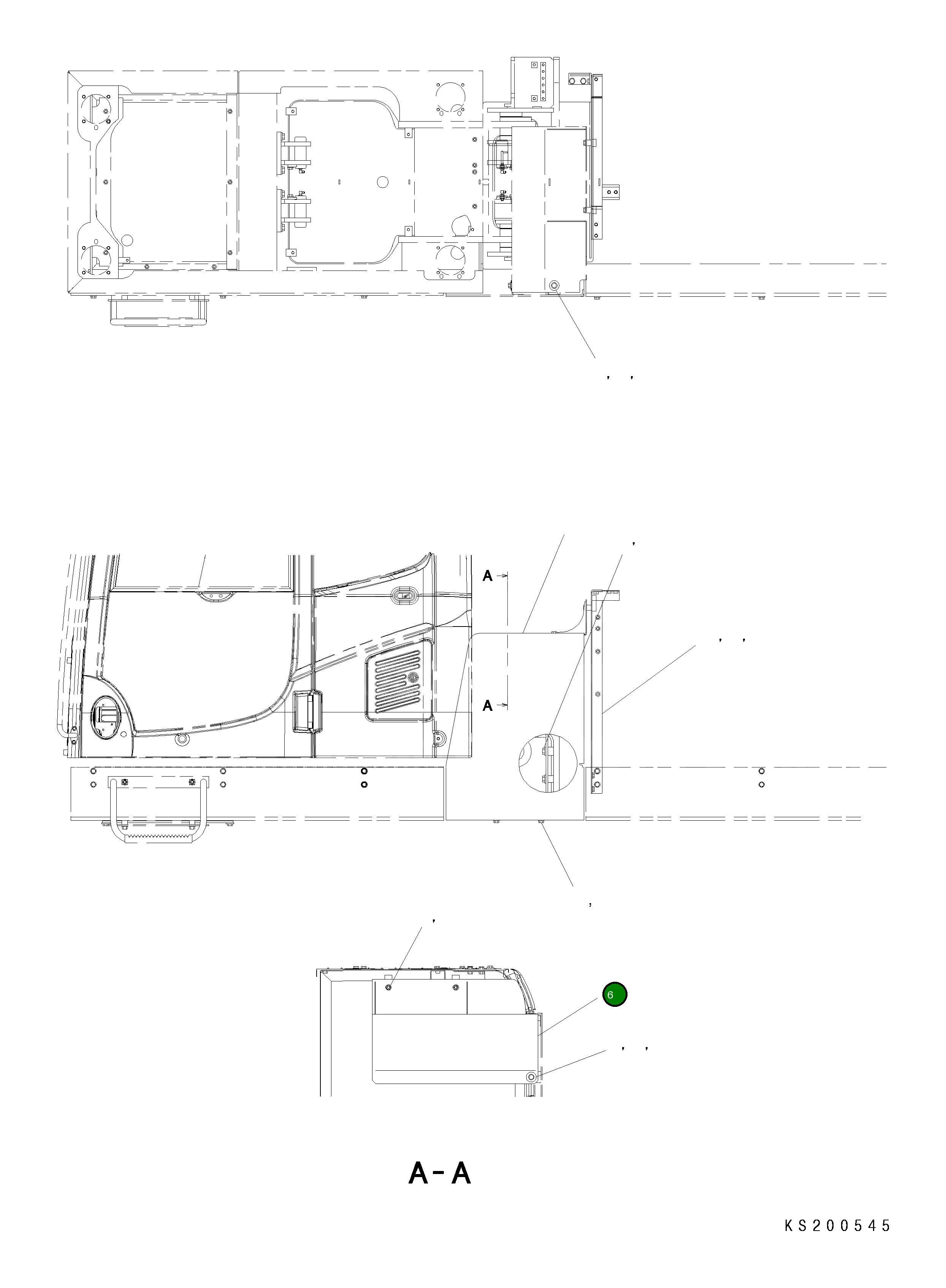 Крышка 206-54-KA430 Komatsu