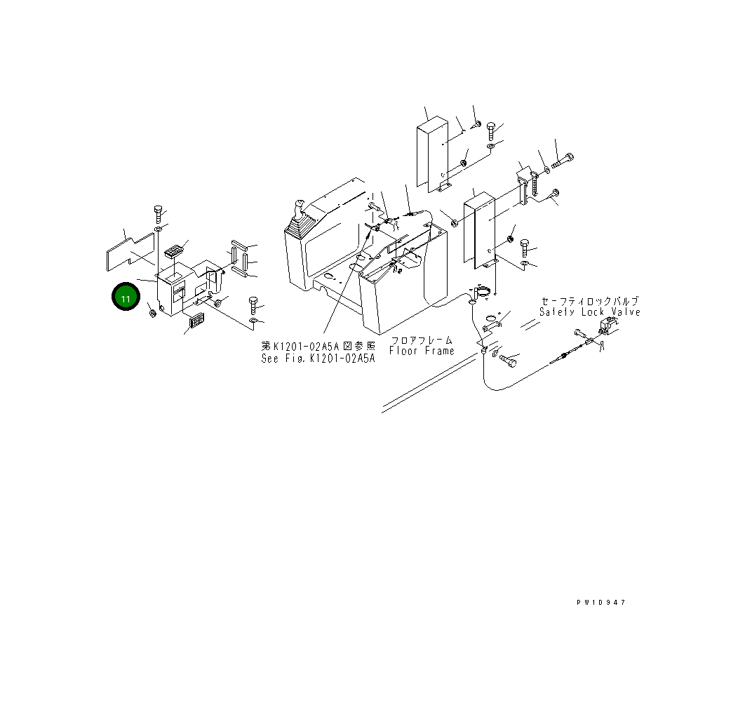 Крышка 21T-43-67343 Komatsu