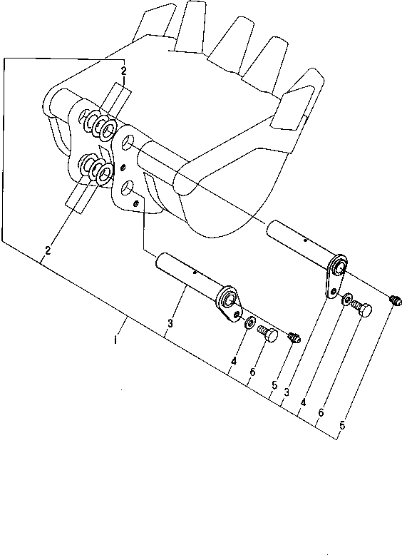 Болт YM172986-81830  Komatsu