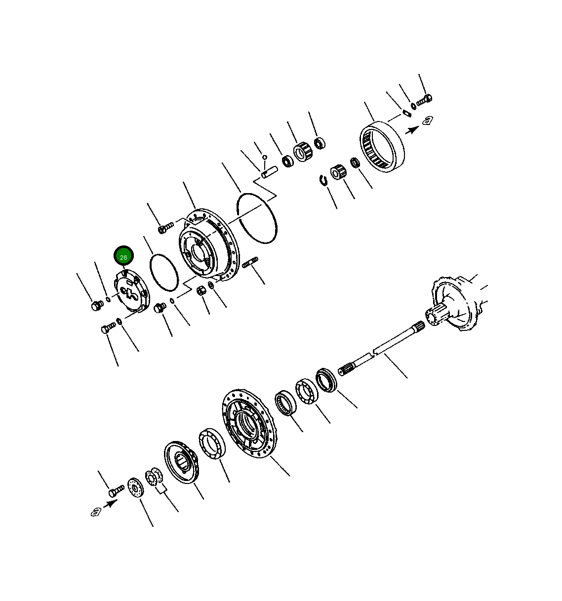 Крышка 423-22-12621 Komatsu