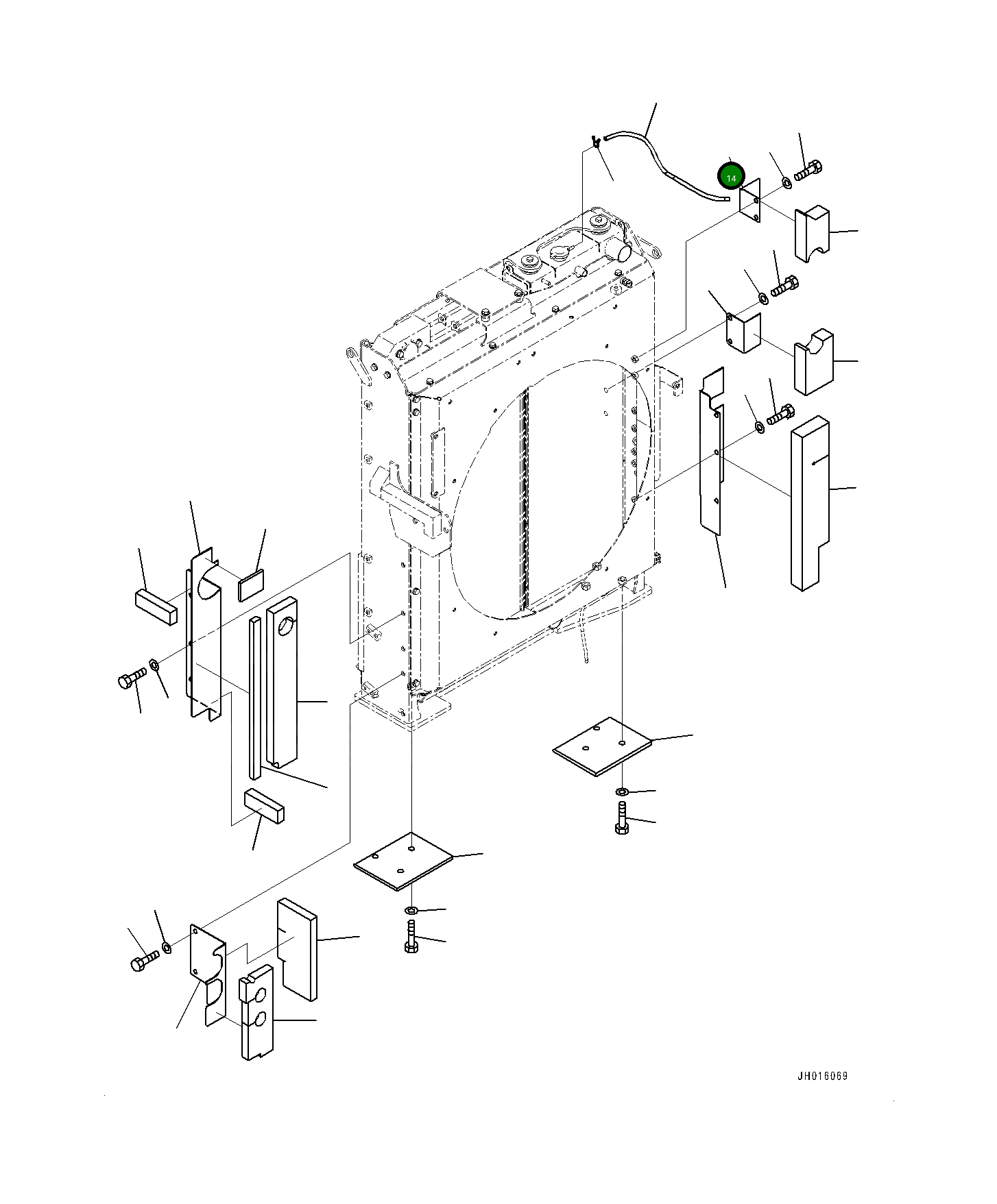 Крышка 208-03-75711 Komatsu