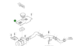 Крышка 2621-3915G Komatsu