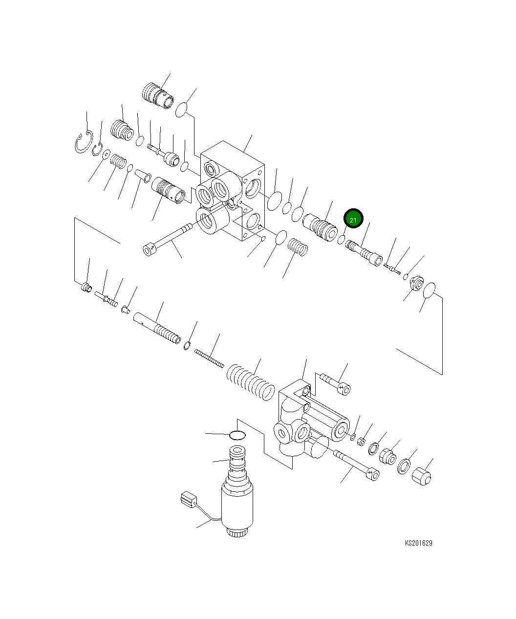 Кольцо уплотнительное (O-Ring) 20E-60-K5620 Komatsu