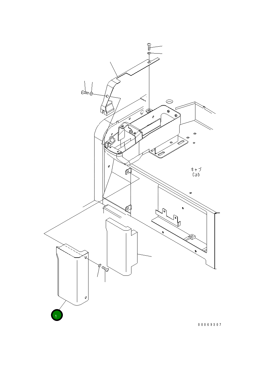 Крышка 22F-978-3240 Komatsu