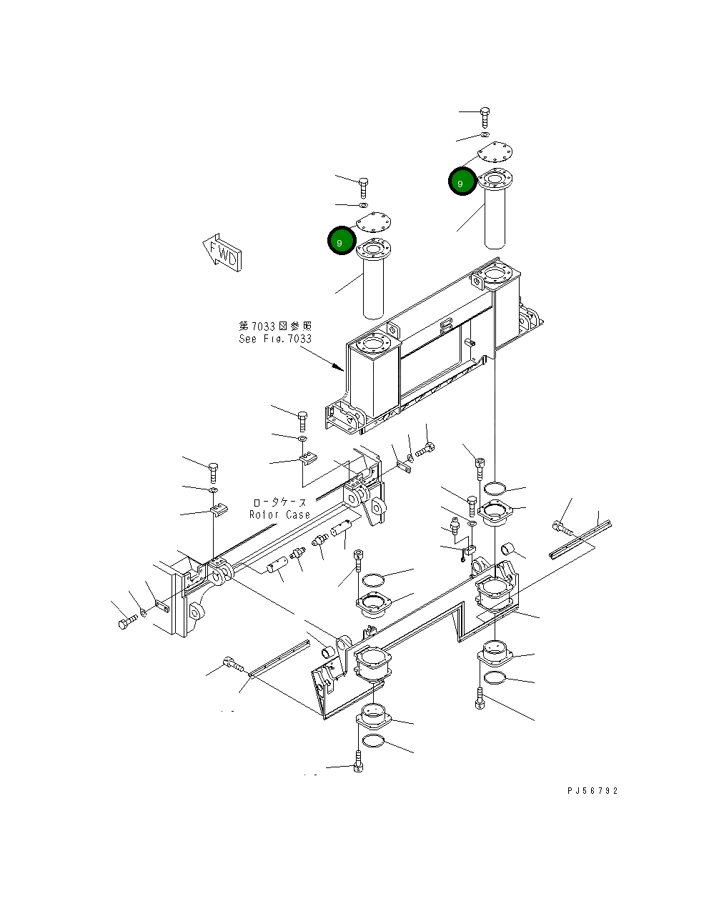 Крышка 262-70-71390 Komatsu